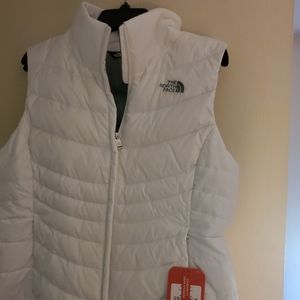 White Northface Vest